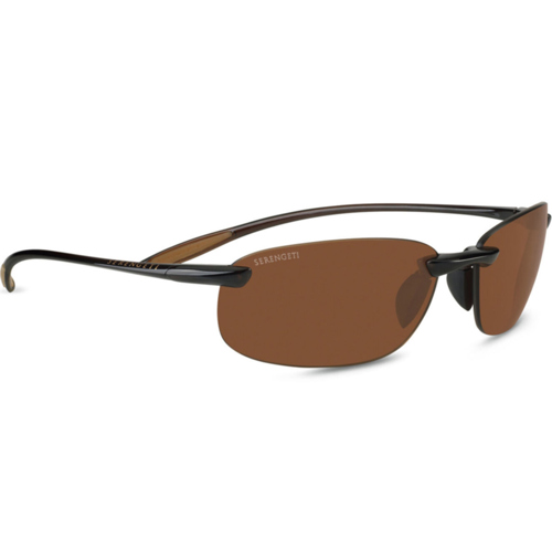 Serengeti Nuvola Sunglasses Satin Black - Polar PhD 555nm